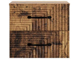 Wall-Mounted Bedside Cabinet 2 pcs Old Wood 34.5 x 33 x 40 cm 898652