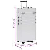 Make-up Trolley Aluminium Silver 91814