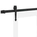 Sliding Door White and Black 83 x 202 cm 3332390
