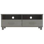 TV Cabinet HAMAR Light Grey 106x40x40 cm Solid Wood Pine 340471