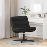 Swivel Chair Black 63 x 75 x 76 cm Shiny PU 42007346