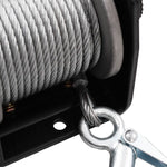 ZNTS 12 V Electric Winch 907 KG Wire Remote Control 210229