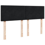 Ottoman Bed with Mattress & LEDs Black 140x200cm Velvet 3312556