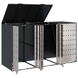 Wheelie Bin Storage for 3 Bins Anthracite 204 x 77.5 x 115.5 cm 3394779