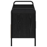 TV Cabinet 79.5 x 33 x 50 cm Black Oak Engineered Wood 8013728