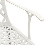 Garden Chair White Cast aluminium Medium Ergonomic Garden Chair 3216321