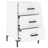 Bedside Cabinet White 40x40x66 cm Engineered Wood 827660