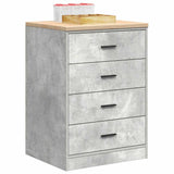 ZNTS Garage Storage Cabinet Concrete Grey 60x51x85 cm Solid Wood Pine 860601