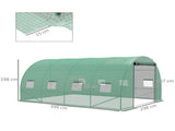 Sprinkler System Polytunnel Greenhouse, 4 x 3, Green T3398P323990