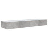 TV Cabinets with LED Lights 2 pcs Concrete Grey 60x35x15.5 cm 842893