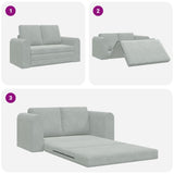 Sofa Bed Light Grey 148 x 71 x 83 cm Velvet 4106684
