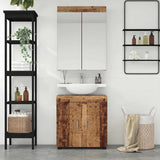 Bathroom Furniture Set TULUM 2 pcs Old Wood 60 x 34 x 63 cm 3398022