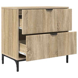 Bedside Table Sonoma oak 63.5 x 36 x 61 cm Engineered wood 883466