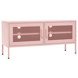 TV Cabinet Pink 105x35x50 cm Steel 336238