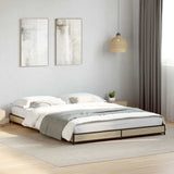 Bed Frame without Mattress Sonoma Oak 120x200 cm 845152