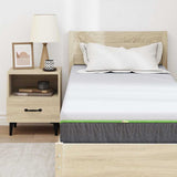 Mattress White and Grey 70 x 200 cm Pocket Spring 4106368