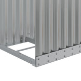 Log Holder Light Grey 40x45x170 cm Galvanised Steel 364548