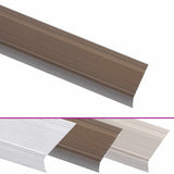 Stair Nosings in L-shape 15 pcs Aluminium 100 cm Brown 146765
