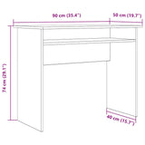Desk Old Wood 90x50x74 cm Engineered Wood 855976