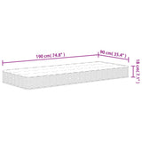 Bonnell Spring Mattress Medium 90x190 cm Single Size 372969
