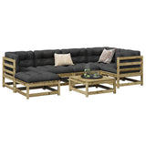 7 Piece Garden Sofa Set Impregnated Wood Pine 3299533