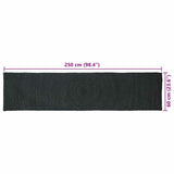 Area Rugs Dark Grey 60 x 250 cm Jute 42010552