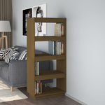 Book Cabinet/Room Divider Honey Brown 60x35x135 cm Solid Pinewood 810872
