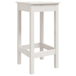 5 Piece Garden Bar Set White Solid Wood Pine 3154746