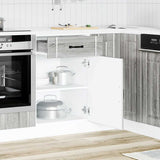 Kitchen Base Cabinet Lucca Grey Sonoma Engineered Wood 853723