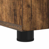 Bathroom Cabinet with Storage Smoked Oak 61 x 35 x 64 cm 883289