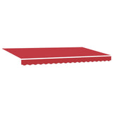 Retractable Awning Manual Red 400x200 cm Fabric 3329889