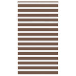 ZNTS Zebra Blind Brown 130x200 cm Fabric Width 125.9 cm Polyester 4014371