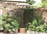 Balinese Parasol Cream 95 x 95 x 260 cm Cotton and solid wood 3356908