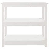 Console Table White 80x40x74 cm Solid Wood Pine 821670