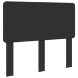 Bed Frame with Headboard Black 135 x 190 cm Solid Pine Wood 3412498