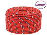 Boat Rope Red 12 mm 100 m Polypropylene 152407