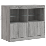 Sideboard with LED Lights Grey Sonoma 163x37x67 cm 3209077
