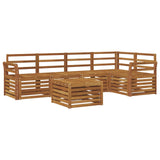 Sectional Sofa Set 6 pcs Natural Solid Acacia Wood 3374849