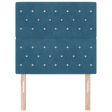 Headboard with Headboard Dark Blue 100 cm Faux Leather 3337756