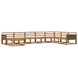 Outdoor Sofa Set 8 pcs Natural Solid Acacia Wood 3382797