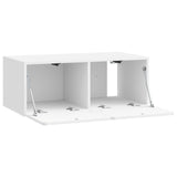 Wall-Mounted TV Cabinet High Gloss White 78.5 x 41 x 30 cm 898349