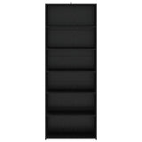Sideboard Black Oak 70 x 41 x 185 cm Engineered Wood 3443786