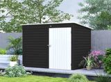 6 x 4ft Metal Garden Storage Shed, Outdoor Tool Storage Shed with Lockable Door and Gloves for T3398P328513