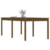Garden Table Honey Brown 203.5x100x76 cm Solid Wood Pine 823986