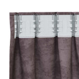 Velvet Curtains with Curtains 2 pcs Brown 260 x 140 cm Velvet 4107697