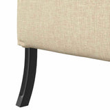 Highback Sofa Cream 109 x 56 x 121 cm Fabric 42010839