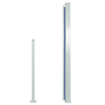 Patio Retractable Side Awning 100x500 cm Blue 48384