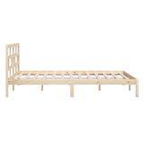 3101198 Bed Frame without Mattress Solid Wood 140x190 cm