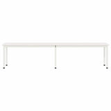 Bench White 200 x 35 x 45 cm Solid Pine Wood 892778