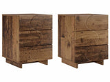 Bedside Cabinet 2 pcs Old Wood 33.5 x 34.5 x 60 cm 8011438